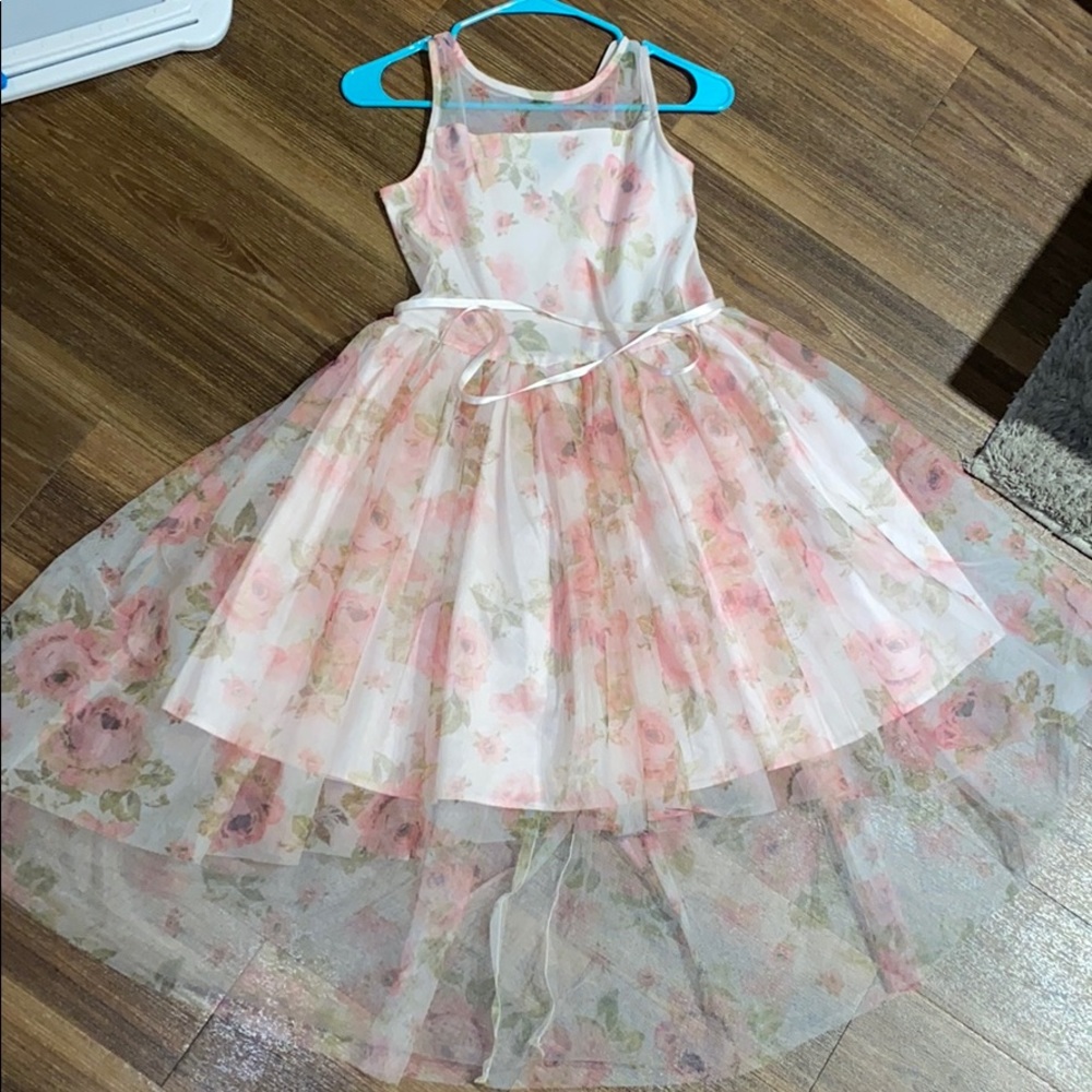 Floral print girls dress